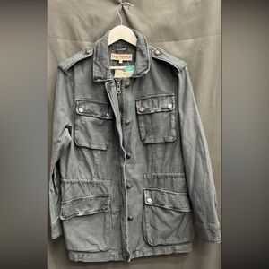 NWT Free People “Not Your Brother’s Surplus Jacket” Rarer Color Slate Size M